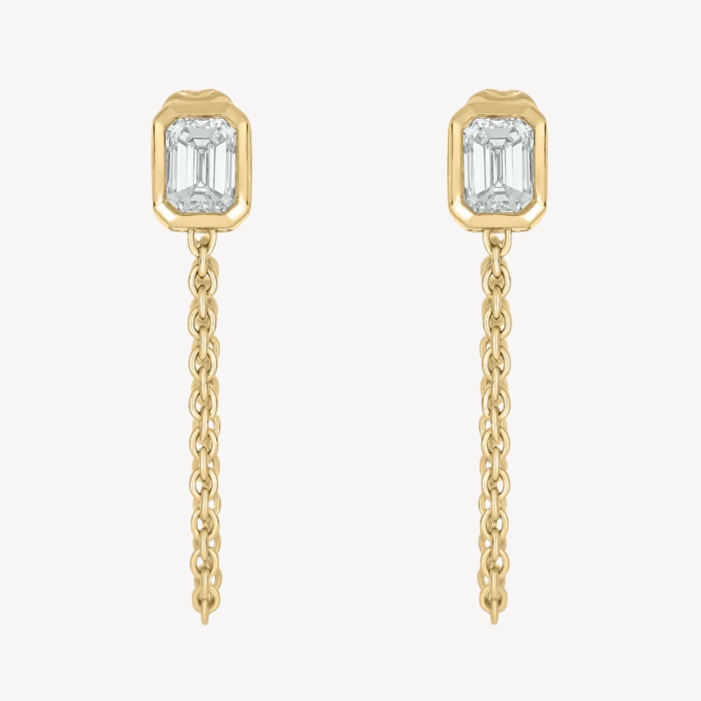 Rectangle Chain Earrings