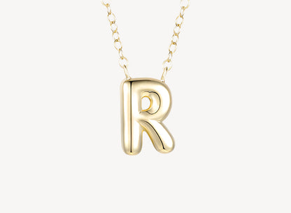 "R" Bubble Letter Necklace