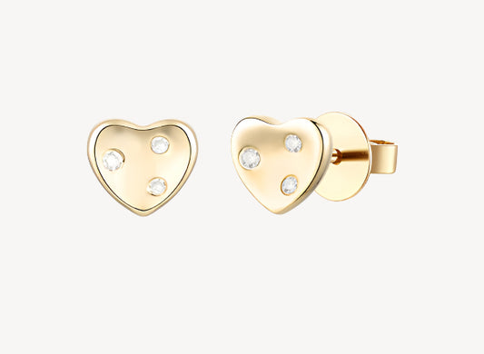 Mini Heart Studs