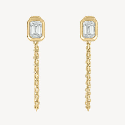 Rectangle Chain Earrings