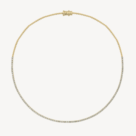 1.9ct Halfway Tennis Necklace