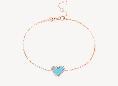 Turquoise Heart Bracelet
